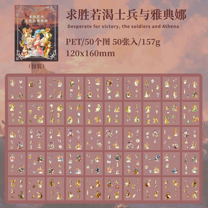 Libro de stickers fantasy-50 pzas