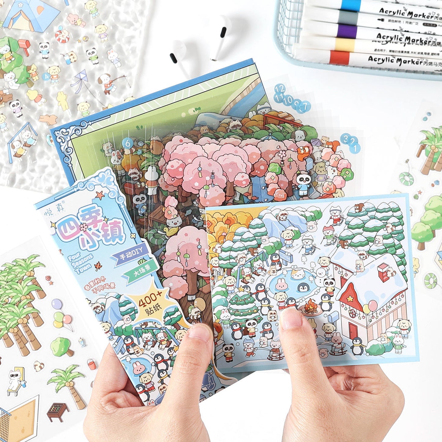 Set de escenario cute island