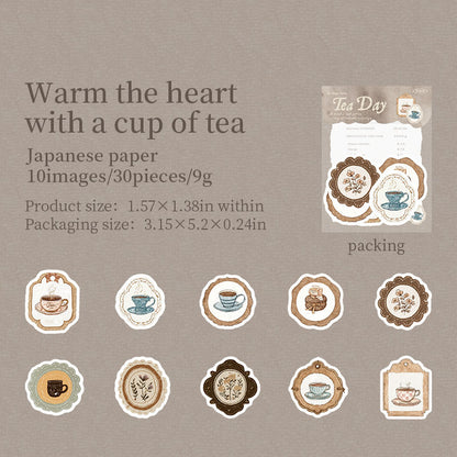 Stickers tea day-20 pzas