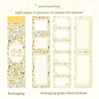 Notepad decopapel long strip-15 pzas