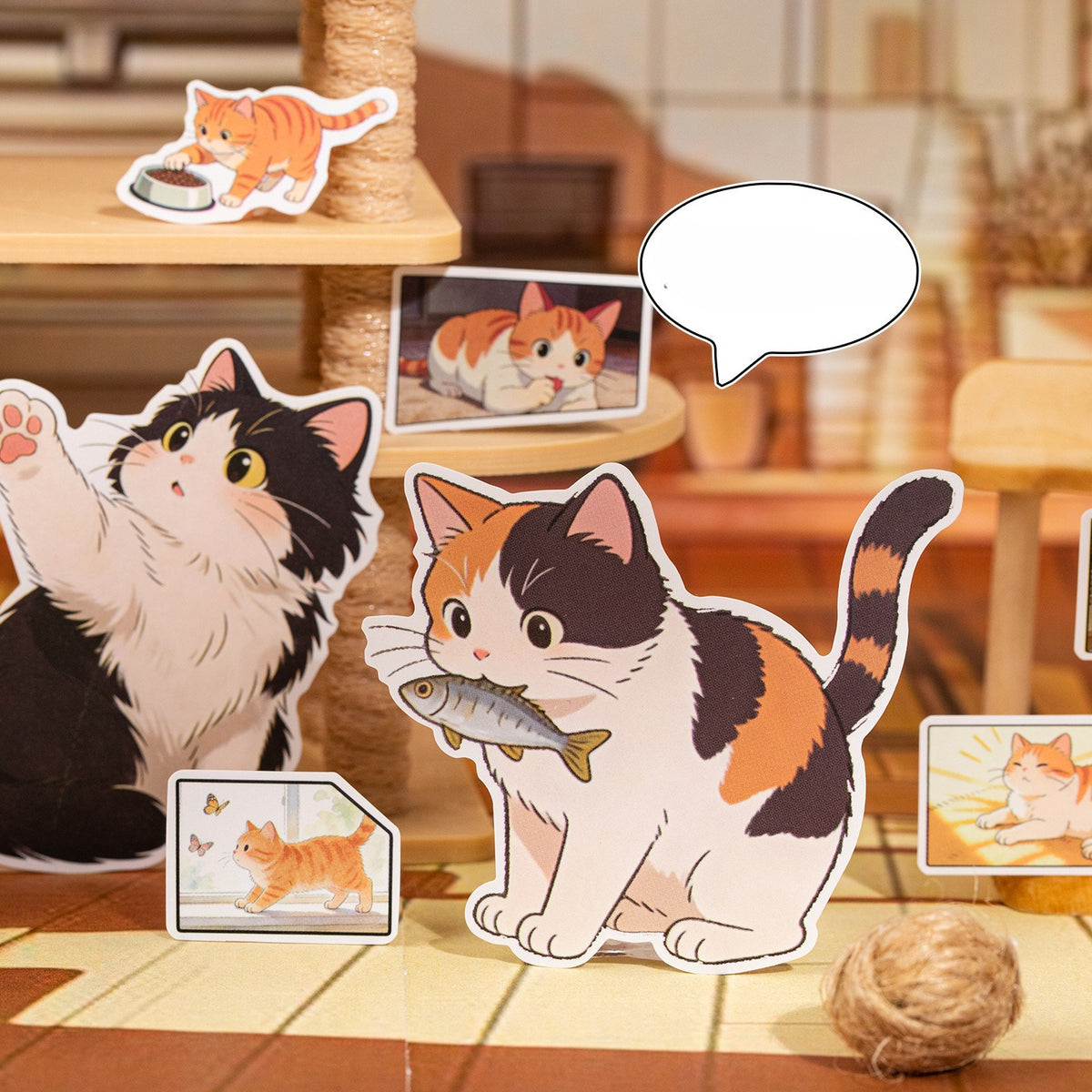 Libro de stickers comic cat-20 hojas