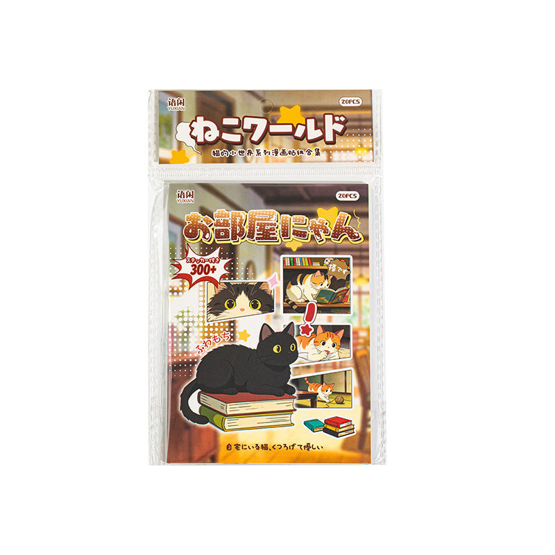 Libro de stickers comic cat-20 hojas