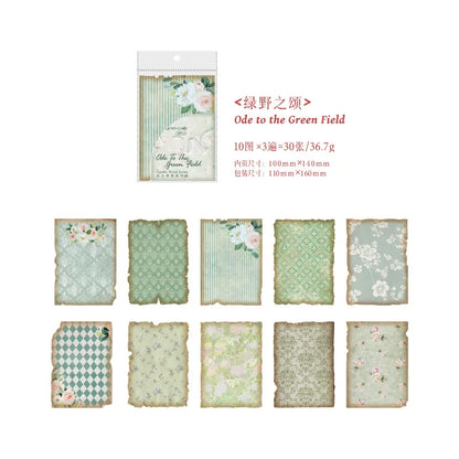 Papel vintage gentle breeze-30 pzas