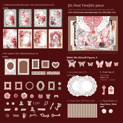 Set de papeleria a time series-61 pzas