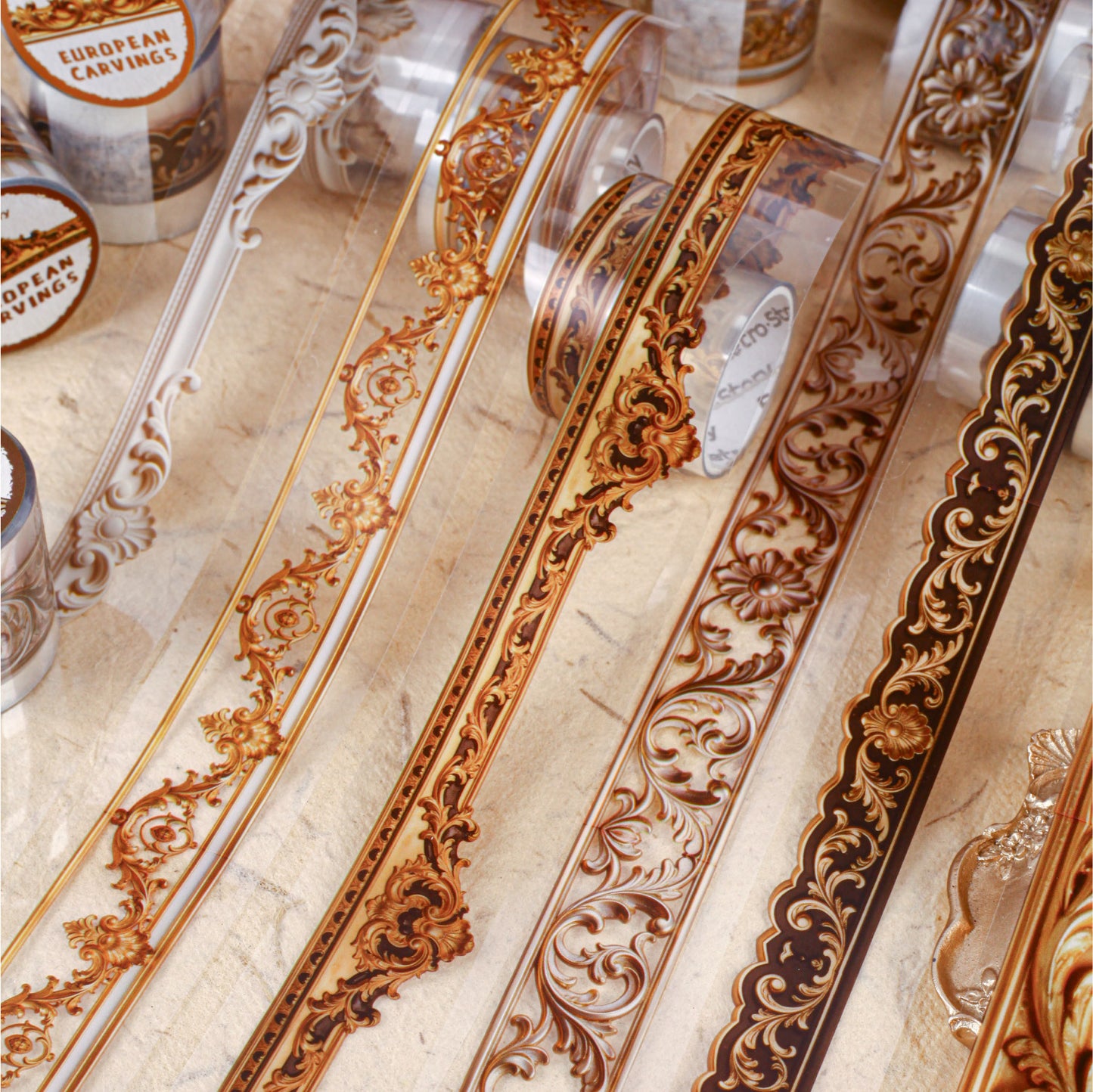 Washitape european carvings-2 metros