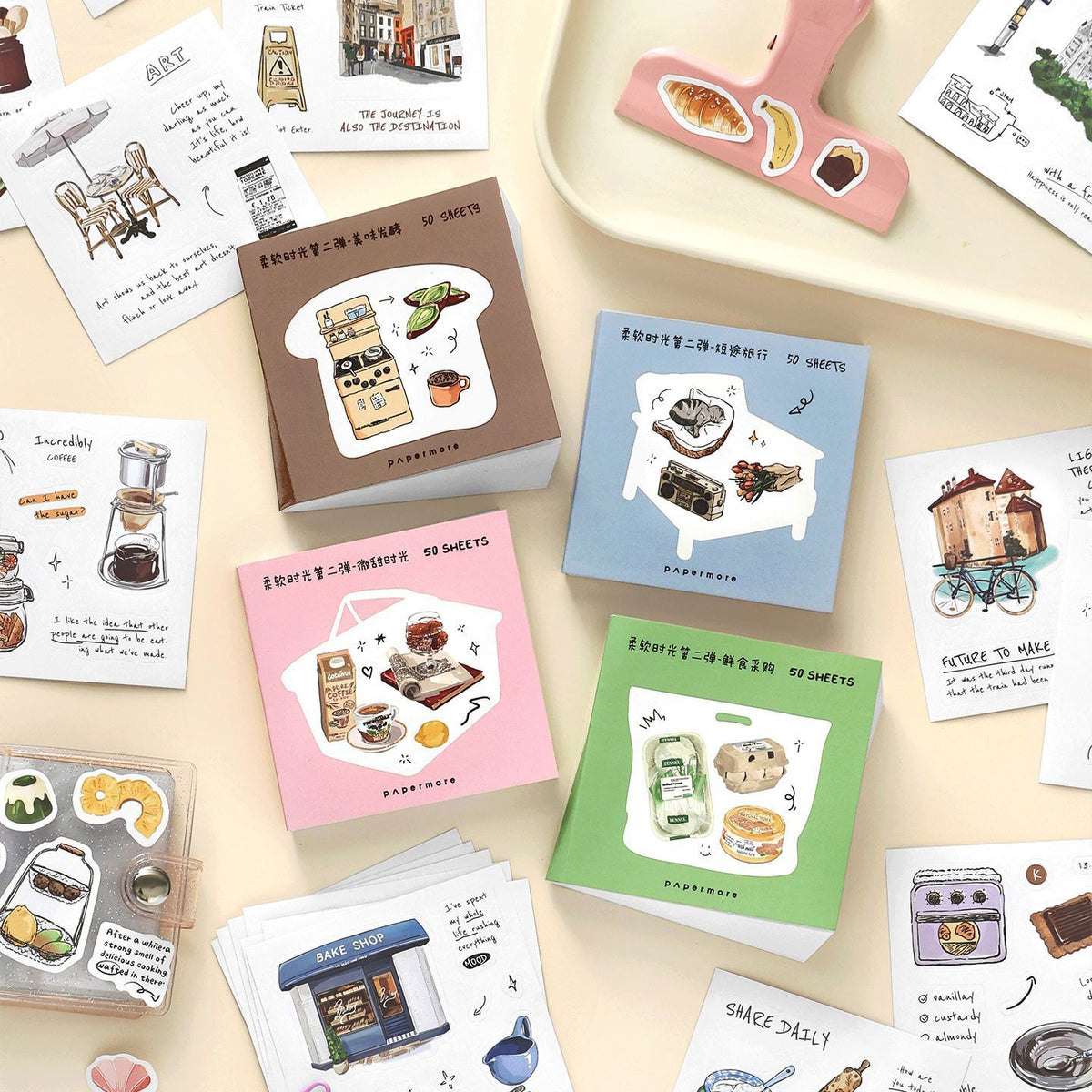 Librito de stickers papermate-25 hojas