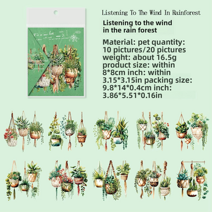 Stickers garden-20 pzas