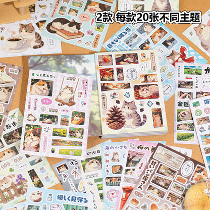 Libro de stickers comic cat-20 hojas