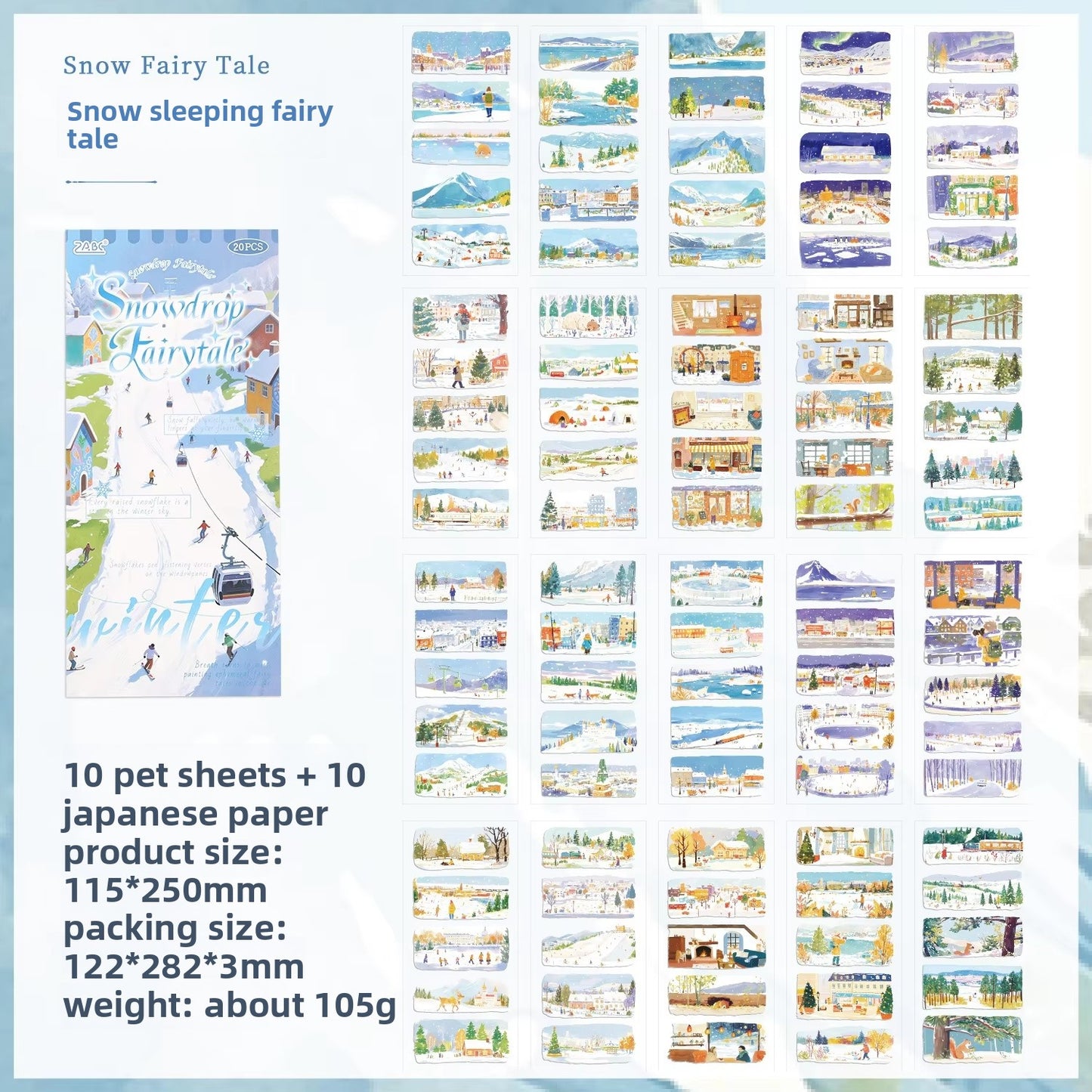 Block de stickers pet seasons-20 hojas
