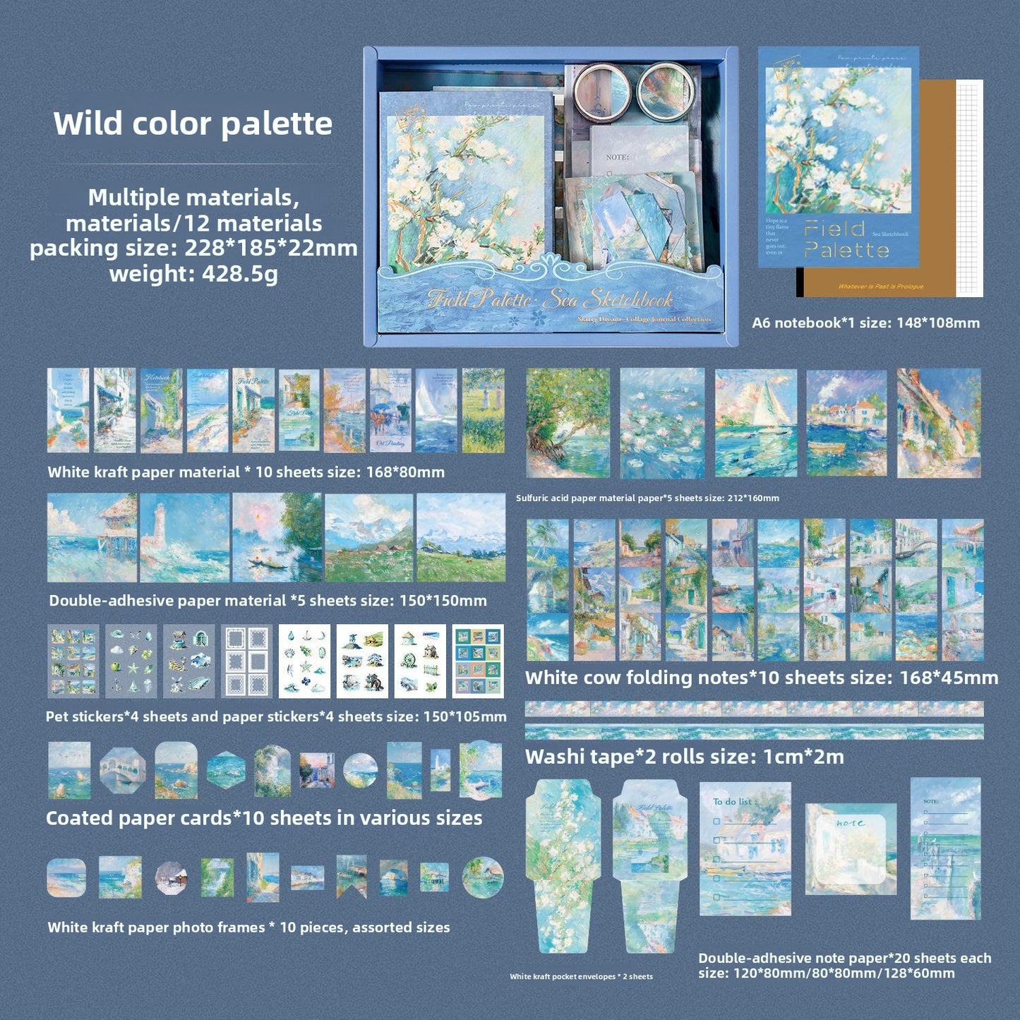 Set de papeleria-123 pzas