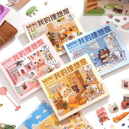 Stickers escenarios mini 2D-8 escenas