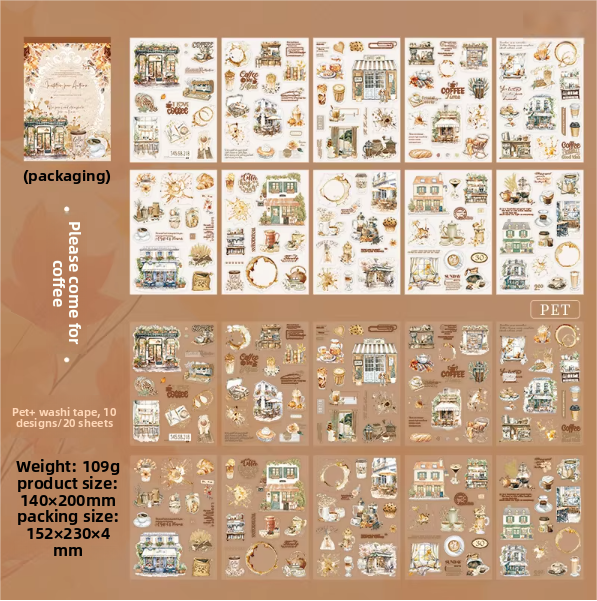 Block de  stickers Invitation from autumn-20 hojas