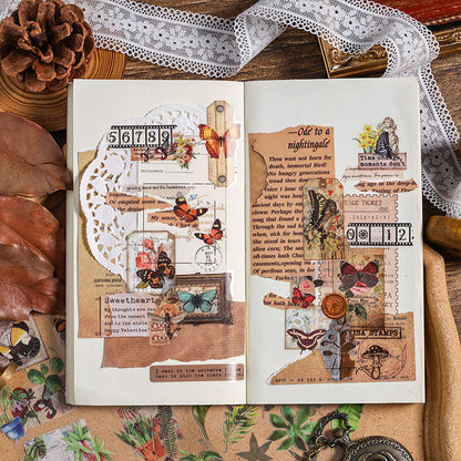 Libro de stickers vintage-20 hojas