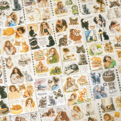 Block stickers gatitos-20 hojas