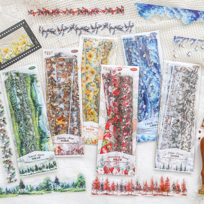 Stickers horizontales paisajismo-20 pzas
