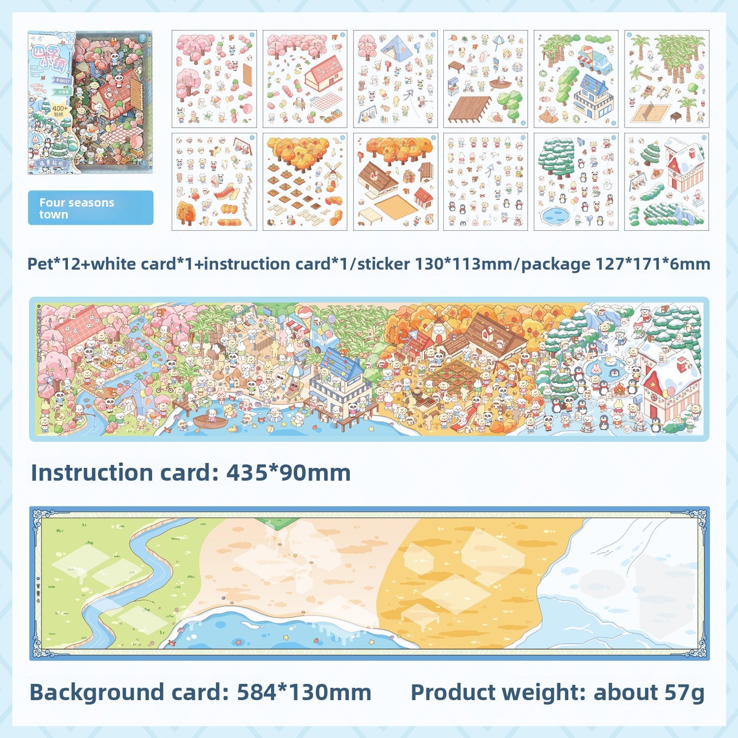 Set de escenario cute island