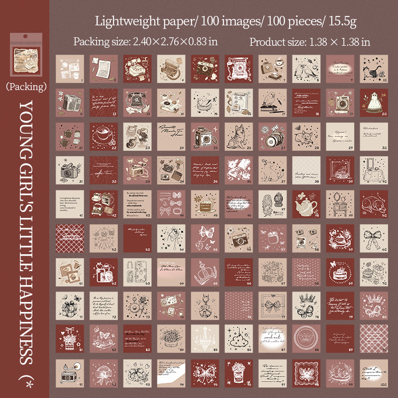 Mini librito decopaper-100 pzas