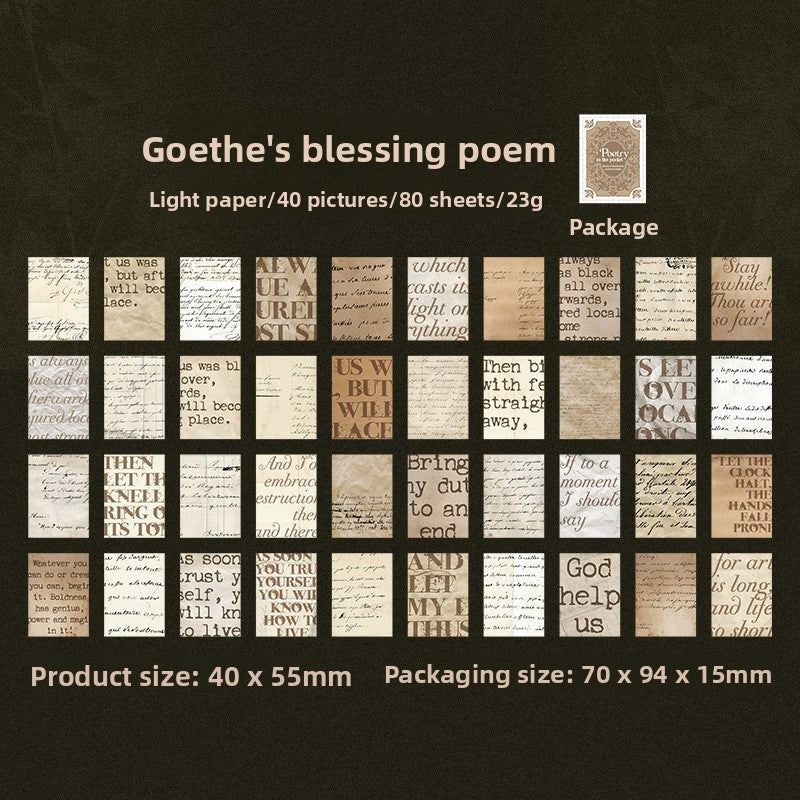 Mini librito decopapel poetry-80 hojas