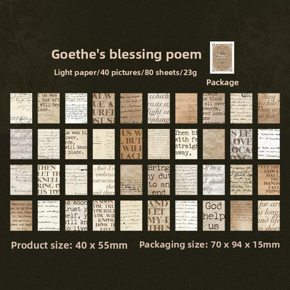 Mini librito decopapel poetry-80 hojas