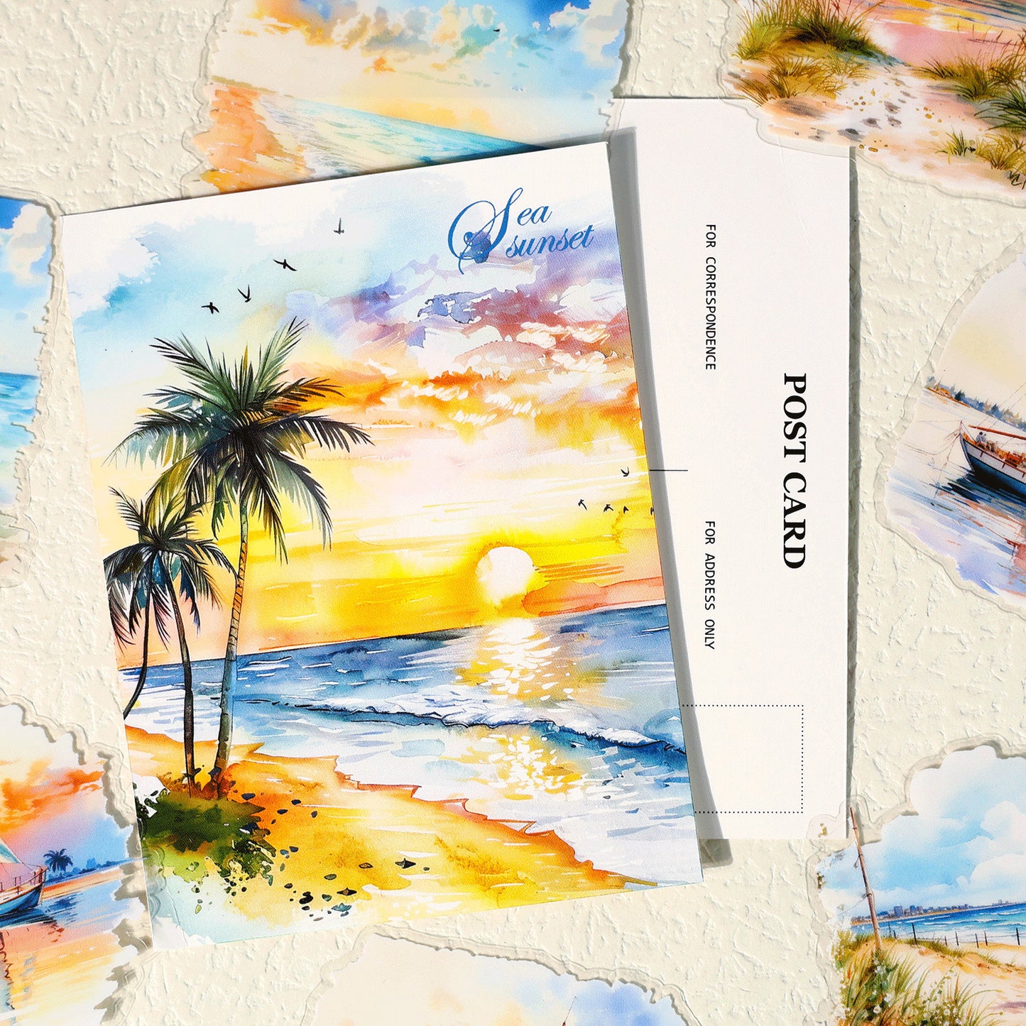 Stickers sea forest-20 pzas