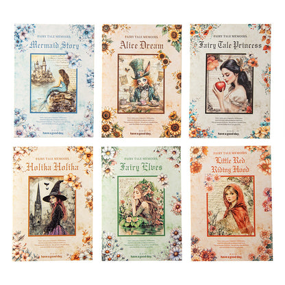 Papeles fairy tale memories-30 pzas