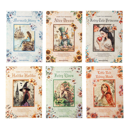 Papeles fairy tale memories-30 pzas