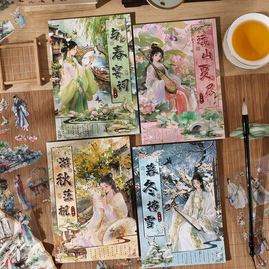 Libro de stickers japonesas-20 hojas