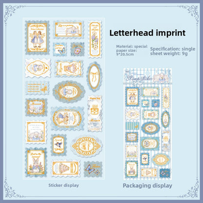 Stickers estampillas con relieve y foil