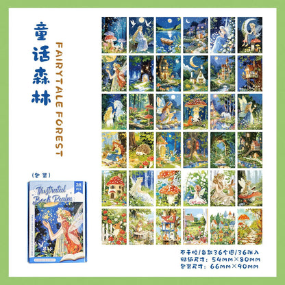 Stickers illustrated book-36 pzas