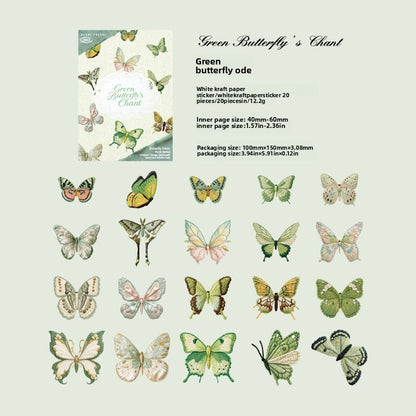 Stickers butterfly-20 pzas