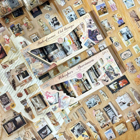 Juego de washitape recortes-4 rollos