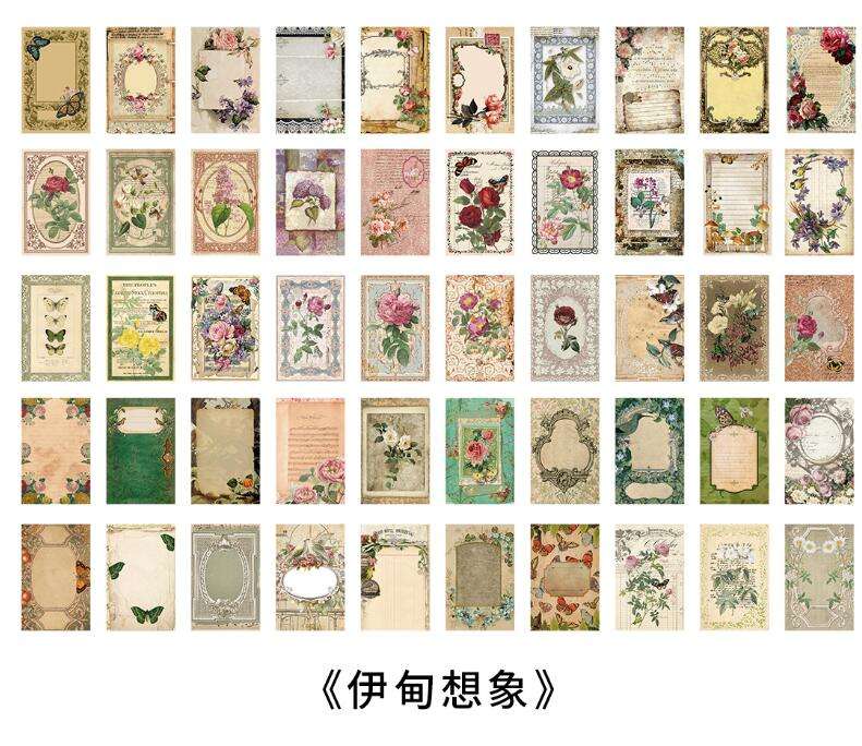 Librito retro deco paper-100 hojas