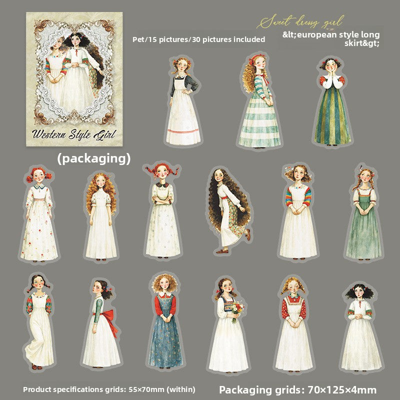 Stickers westerm style-15 pzas