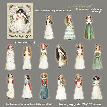 Stickers westerm style-15 pzas