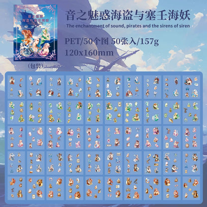 Libro de stickers fantasy-50 pzas