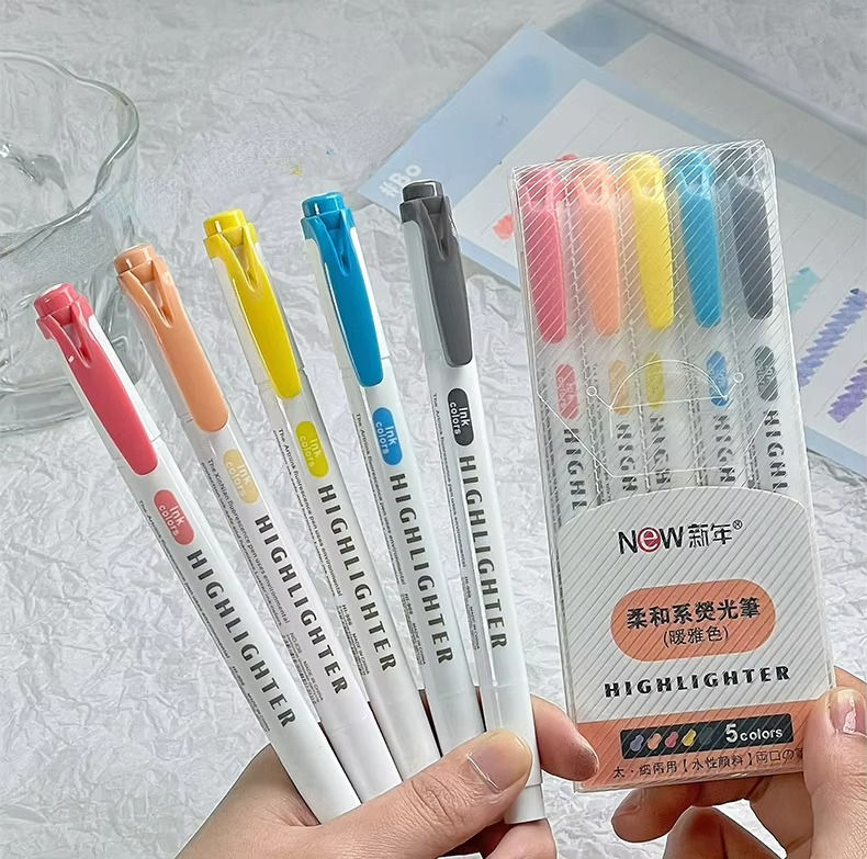 Resaltadores highlighter-5 pzas