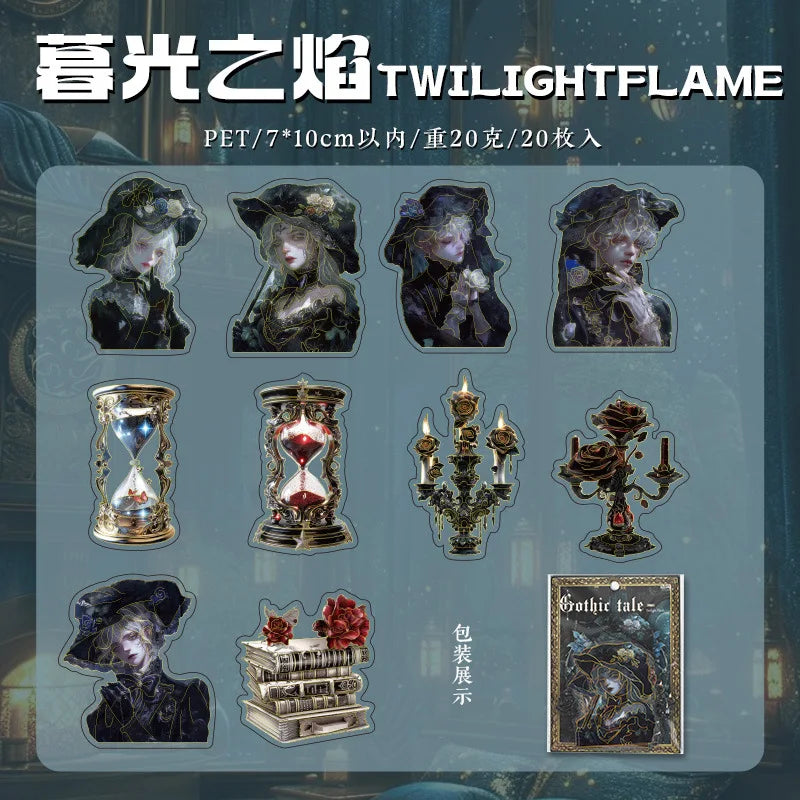 Stickers gothic tale-20 pzas