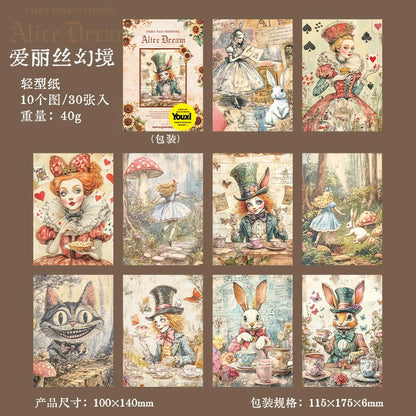 Papeles fairy tale memories-30 pzas
