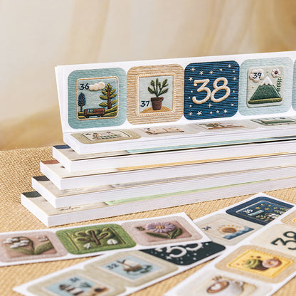 Stickers 50 days wish list-20 hojas