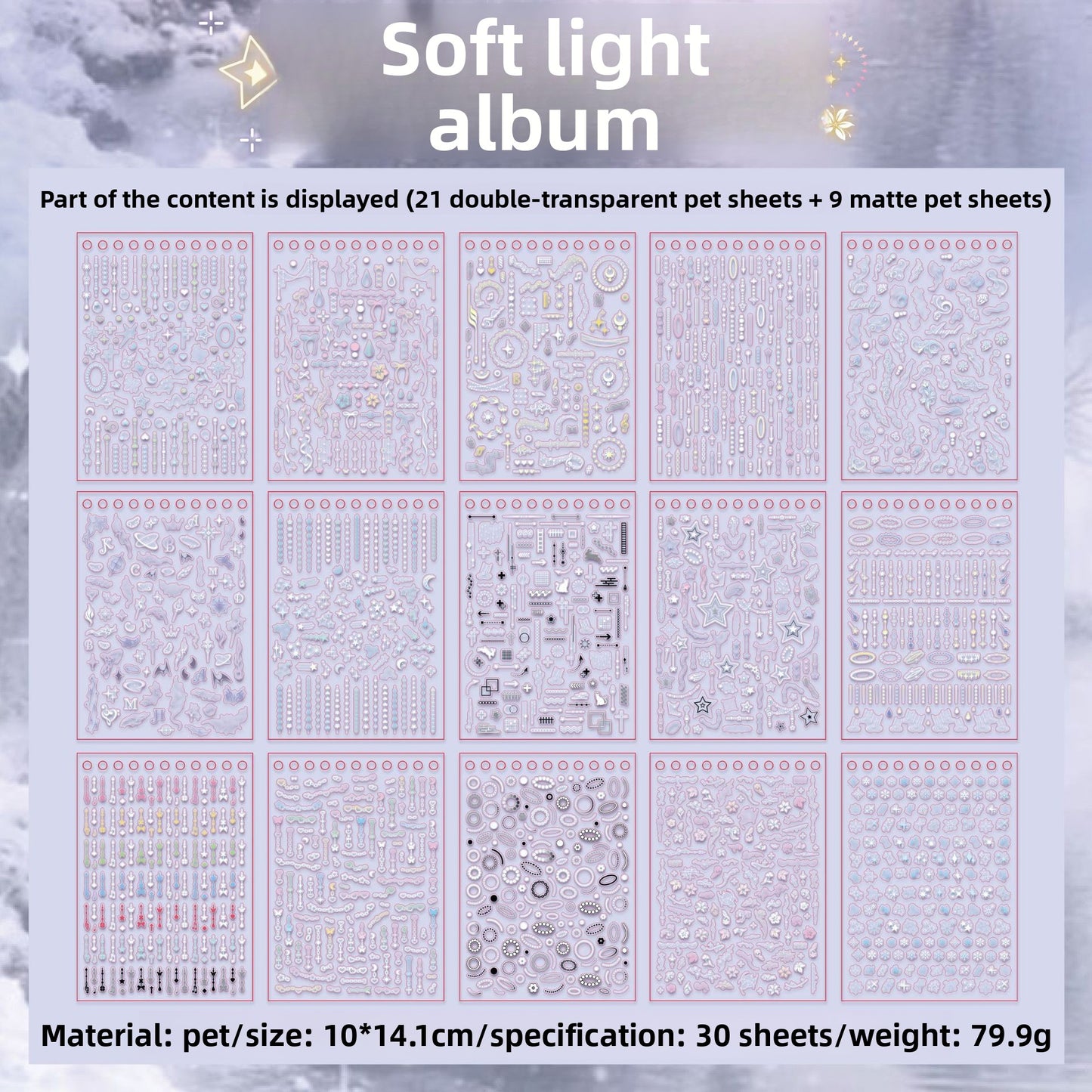 Block de stickers Light chaser-30 hojas