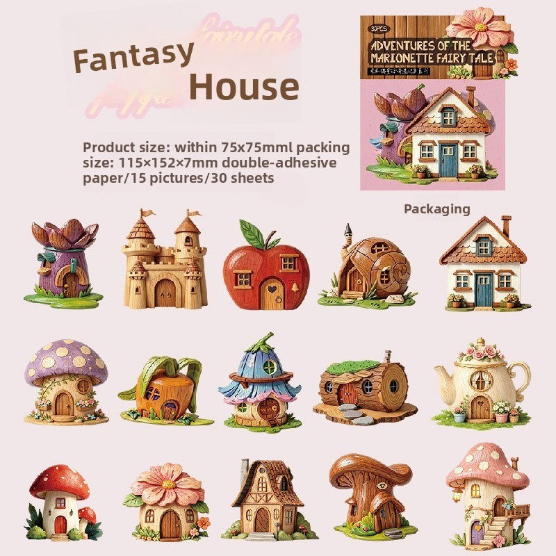 Stickers Adventure of the marionette fairy-30 pzas