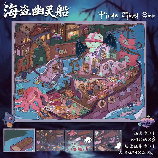 Sticker escenarios "Island ghost"