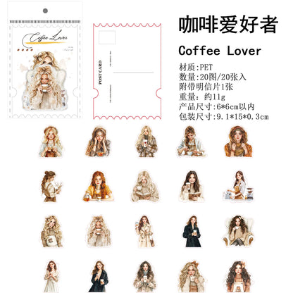 Stickers series coffee-20 pzas