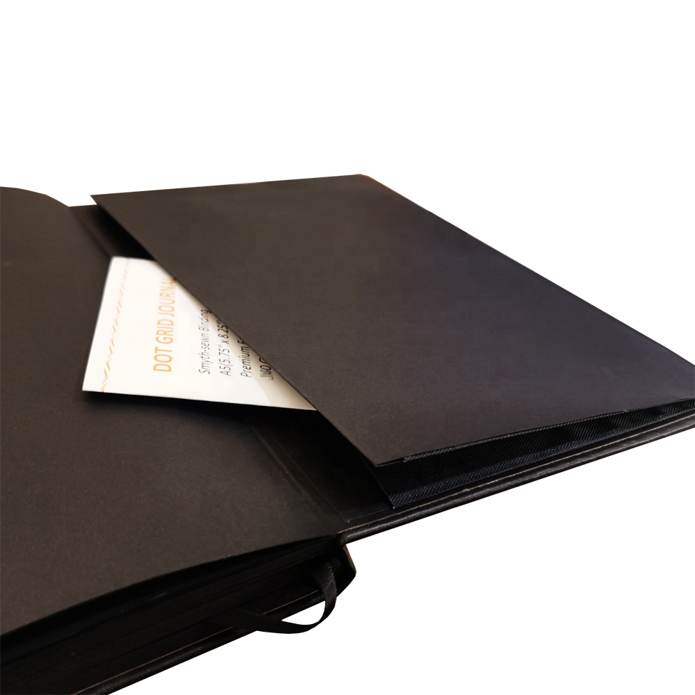 Bullet journal hojas negras con puntos