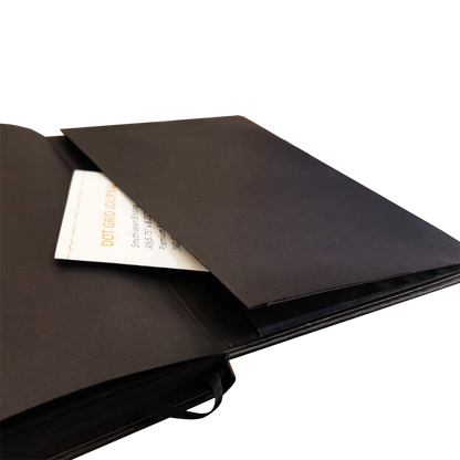 Bullet journal hojas negras con puntos