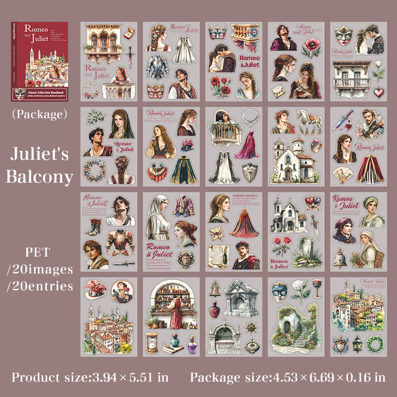 Libro de stickers obras literarias-20 hojas