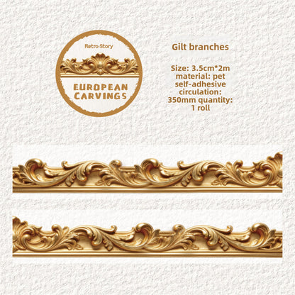 Washitape european carvings-2 metros