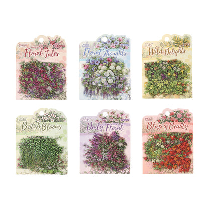 Stickers flores poetry in bloom-12 pzas
