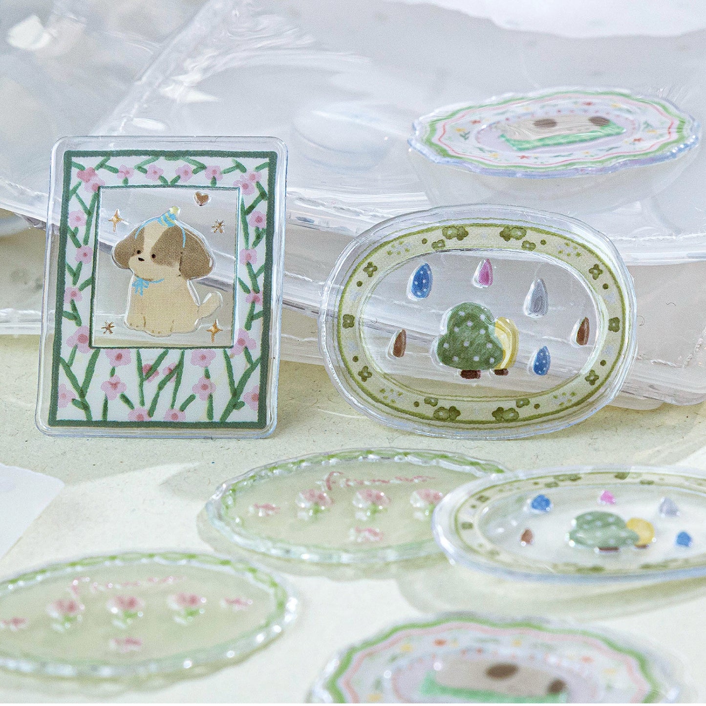 Stickers sellos de lacre 3D-10 pzas