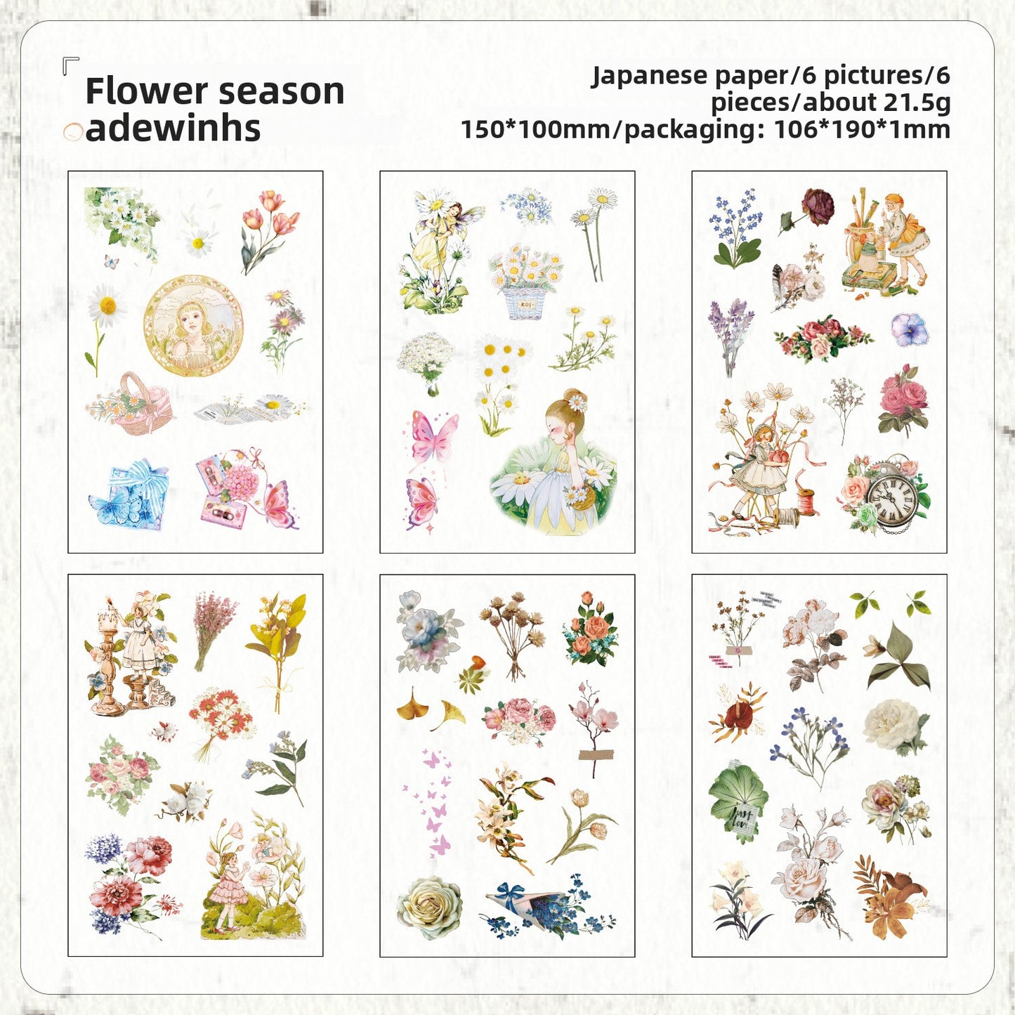 Stickers film cut-6 planchas
